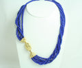 Collana torchon in Lapislazzuli con chiusura in Oro Giallo