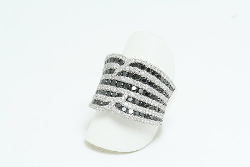 Anello DDonna in Oro Bianco con Diamanti