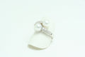 Anello in Oro Bianco Perle e Diamanti